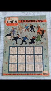 Kuifje kalender 1957 uit een magazine
