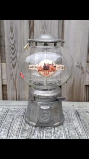 1930,s super rare Astein Lydia Asten Holland peanut vendor, only a few known, works on fl 0,10 cents original Dutch coins included. Small-Minor a small damage into the glass-neck not disturbing, ask for pics