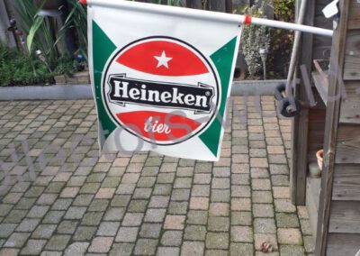 oude heineken bier vinyl reclamevlag