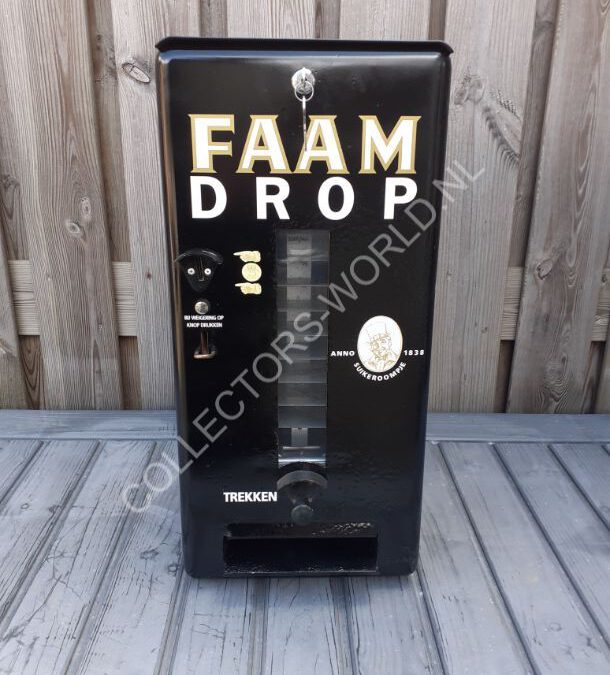 Faam drop muurautomaat – zwart