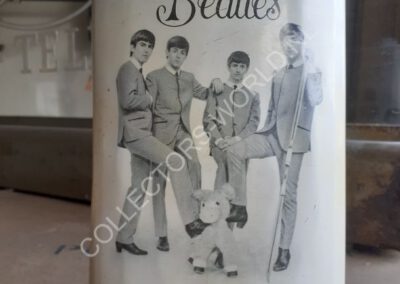 beatles tin talc can