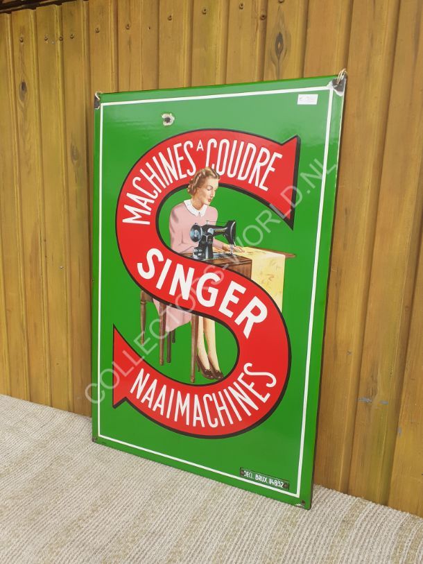 singer reclamebord