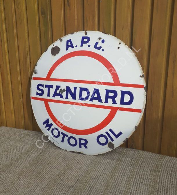 Emaille reclamebord “A.P.C. Oil”