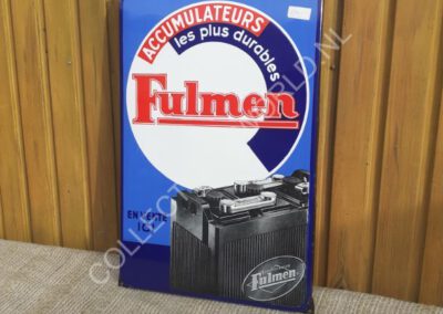 Fulmen emaille buitenreclame